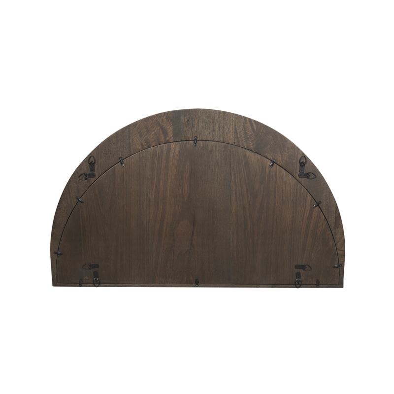 Mercana Celeste Dark Brown Wood Small Mirror