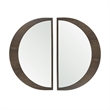 Mercana Celeste Dark Brown Wood Small Mirror