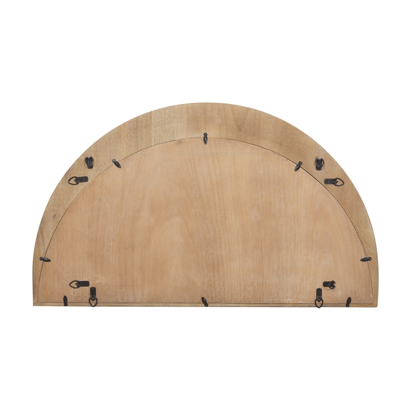 Mercana Celeste Light Brown Wood Small Mirror