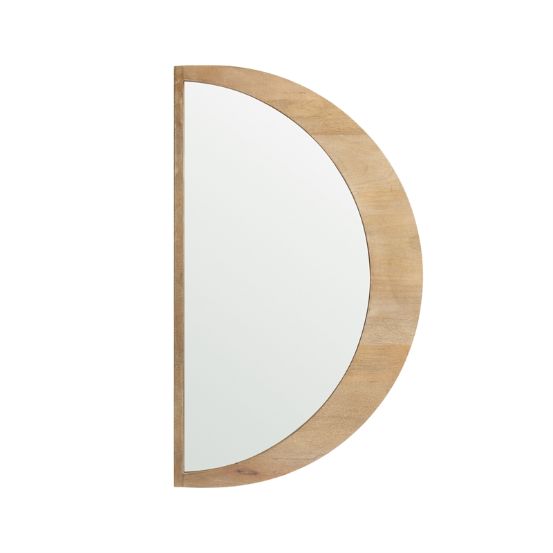 Mercana Celeste Light Brown Wood Small Mirror