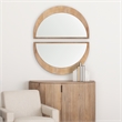 Mercana Celeste Light Brown Wood Small Mirror