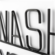 Mercana Wash Your Hands Metal Wall Sign Cut-Out Typography in Black