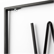 Mercana Wash Your Hands Metal Wall Sign Cut-Out Typography in Black