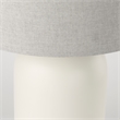 Mercana Cato 20.0L X 20.0W X 33.5H Cream Base W/White Shade Table Lamp