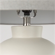 Mercana Cato 20.0L X 20.0W X 33.5H Cream Base W/White Shade Table Lamp