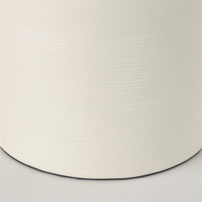 Mercana Cato 20.0L X 20.0W X 33.5H Cream Base W/White Shade Table Lamp