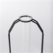 Mercana Aria 4.5L X 3.9W X 11.0H Metal And Glass Holder Object in Black