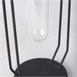 Mercana Aria 4.5L X 3.9W X 11.0H Metal And Glass Holder Object in Black