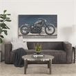 Mercana Vintage Cylinder 60X36 Hand Painted On Wood Oil Painting in Blue