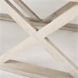 Mercana Forsey Blonde Wood Rectangular Coffee Table in Off White
