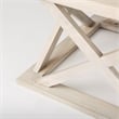 Mercana Forsey Blonde Wood Rectangular Coffee Table in Off White
