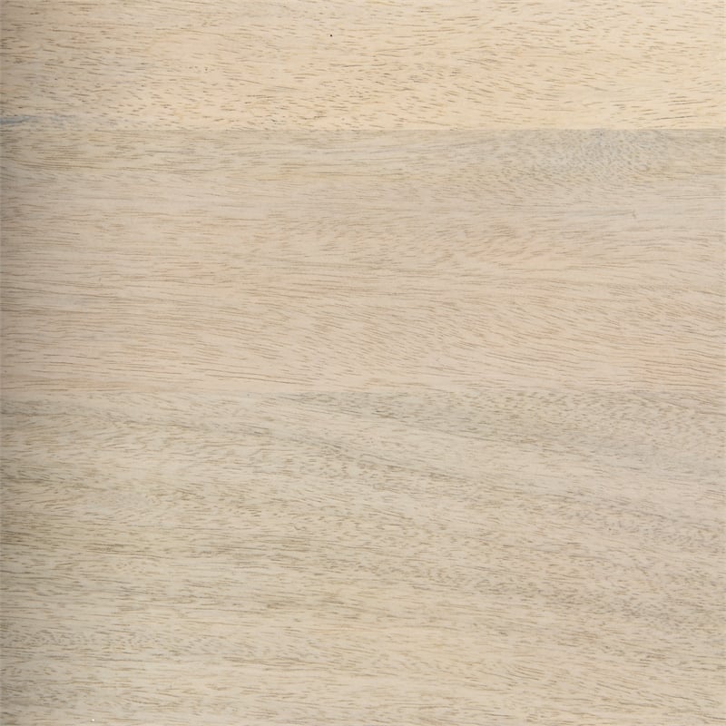 Mercana Forsey Blonde Wood Rectangular Coffee Table in Off White