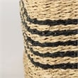 Mercana Cullen Gray Twisted Seagrass Square Basket (Set Of 3)