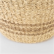 Mercana Vance Light Brown Palm Leaf And Seagrass Round Basket W/ Handles