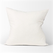 Mercana Jayden Cream W/ Black Print Linen Square Decorative Pillow Cover