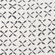 Mercana Jayden Cream W/ Black Print Linen Square Decorative Pillow Cover