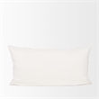 Mercana Jayden Cream W/ Black Print Linen Lumbar Decorative Pillow Cover