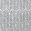 Mercana Jennelle Cream W/ indigo Print Linen Square Decorative Pillow Cover