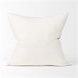 Mercana Jenna Cream W/ Black Print Linen Square Decorative Pillow Cover