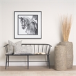 Mercana Jenna Cream W/ Black Print Linen Lumbar Decorative Pillow Cover