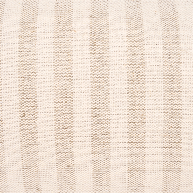 Mercana Jace Cream W/ Beige/Cream Stripe Lumbar Decorative Pillow Cover