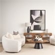 Mercana Jace Cream W/ Beige/Cream Stripe Lumbar Decorative Pillow Cover
