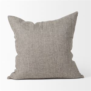 Mercana Jacklyn Grey Linen Square Decorative Pillow Cover