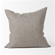 Mercana Jacklyn Grey Linen Square Decorative Pillow Cover