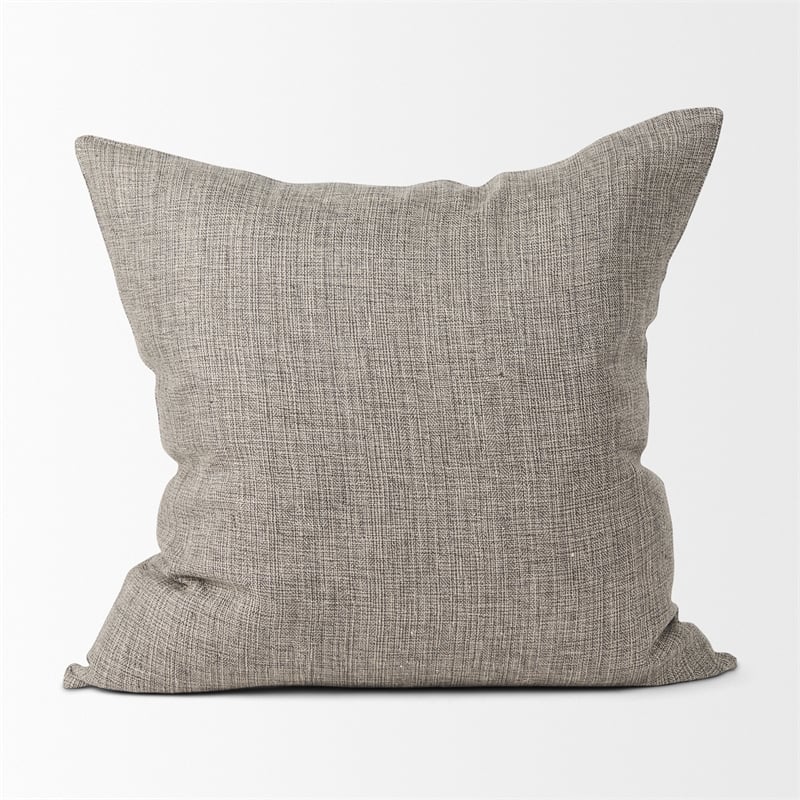 Mercana Jacklyn Grey Linen Square Decorative Pillow Cover