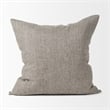 Mercana Jacklyn Grey Linen Square Decorative Pillow Cover