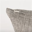 Mercana Jacklyn Grey Linen Square Decorative Pillow Cover