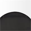Mercana Cora Black Metal Frame W/ Brown Wooden Shelf Arched Wall Mirror