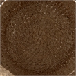 Mercana Hayes Medium Brown Seagrass Round Basket With Stripe Pattern in Set Of 2