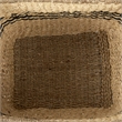 Mercana Emma Light Brown Seagrass Rectangular Basket W/ Black Stripes (Set Of 2)
