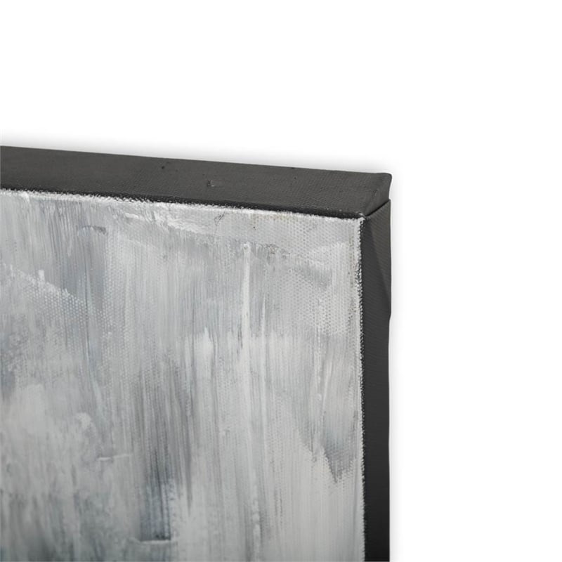 Mercana Memory Lanes Diptych Italian Laneway On Canvas Oil Painting in Gray
