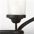 Mercana Quito Black Metal Chain-Link Five Candle Table Candle Holder