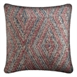 Mercana Nicand 18 X 18 Red/Blue Diamond Pattern Decorative Pillow Cover