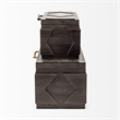 Mercana Cassia Brown Wooden Boxes (Set Of 2)