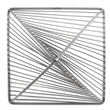 Mercana Risley 8L X 8W Gray Metal Triangular Decorative Object in Gunmetal