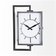Mercana Hagar Rectangular Large industrial Wall Clock in Black