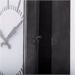 Mercana Hagar Rectangular Large industrial Wall Clock in Black