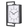 Mercana Hagar Rectangular Large industrial Wall Clock in Black