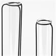 Mercana Beeker Set Of Three Matte Black Metal Test Tube Style Vases