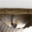 Mercana Letitia 10.5L X 5.5W X 11.0H Gold Hammered Metal Fan Wall Sconce