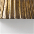 Mercana Letitia 10.5L X 5.5W X 11.0H Gold Hammered Metal Fan Wall Sconce