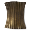 Mercana Letitia 10.5L X 5.5W X 11.0H Gold Hammered Metal Fan Wall Sconce