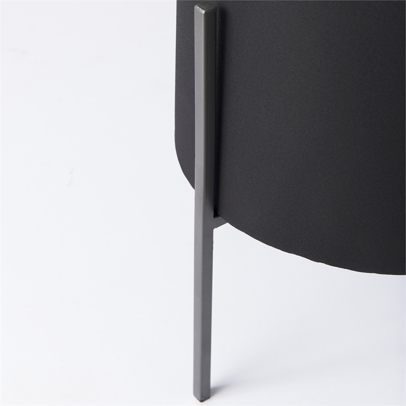 Mercana Claypoole Black Plant Stands (Set Of 3)