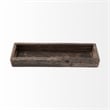 Mercana Vernon Small 24L X 7W Brown Reclaimed Wood Tray