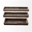 Mercana Vernon Small 24L X 7W Brown Reclaimed Wood Tray