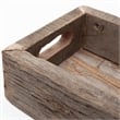 Mercana Vernon Small 24L X 7W Brown Reclaimed Wood Tray